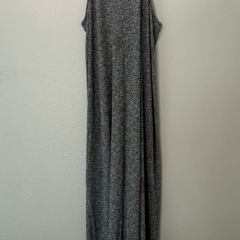 GAP Heather Gray Knit Maxi Dress | Racerback | Sleeveless